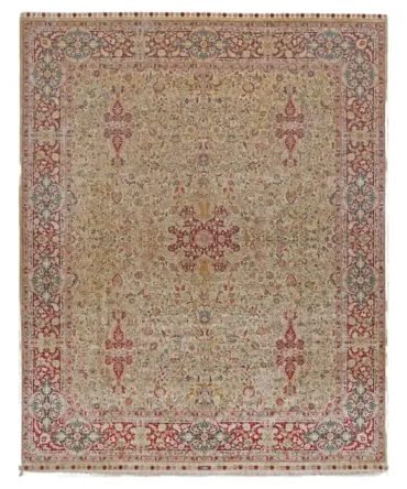 Extremely Fine Sino Hereke Silk Rug