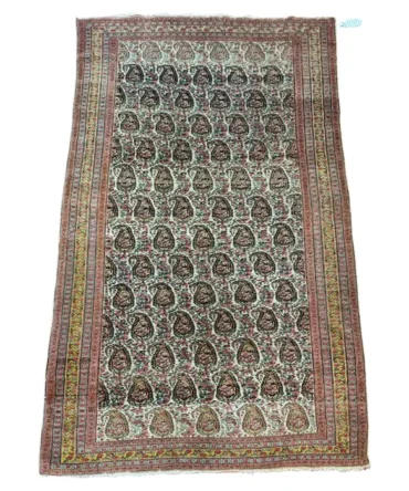 Extremely Fine Antique Persian Mishan Malayar Rug