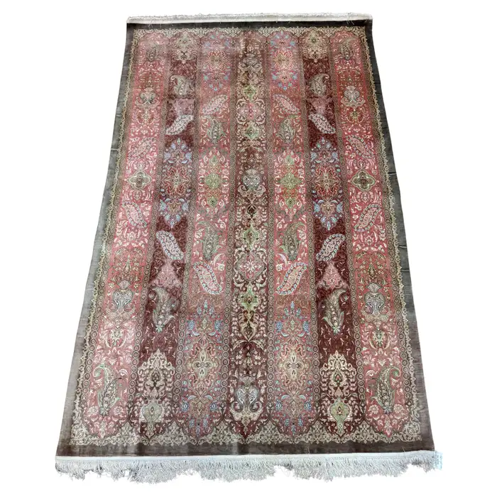 Extremely Fine Persian Silk Qum Rug