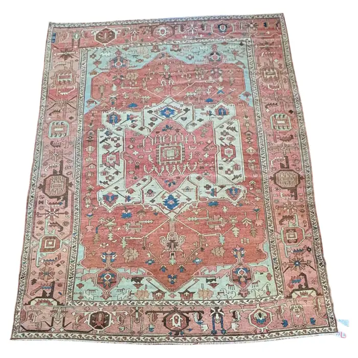 Antique Persian Heriz Serapi Rug