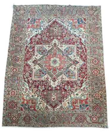 Antique Persian Heriz Serapi Rug