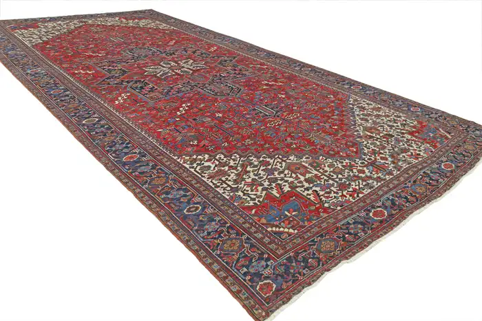 Semi Antique Persian Heriz Rug - Image 9