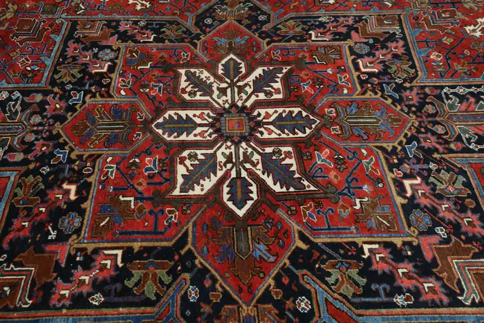 Semi Antique Persian Heriz Rug - Image 6