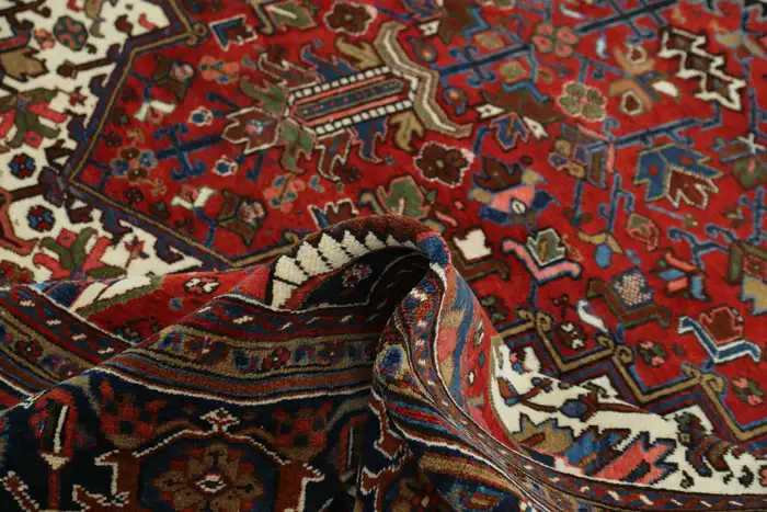 Semi Antique Persian Heriz Rug - Image 7