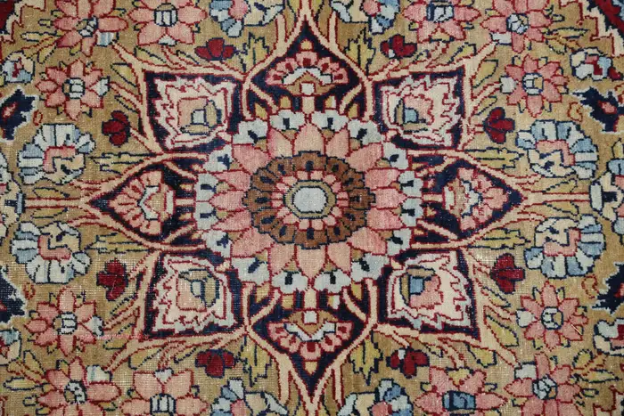 Antique KirmanShah/Laver Kirman Persian Carpet - Image 7