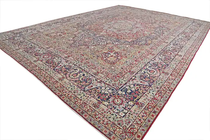 Antique KirmanShah/Laver Kirman Persian Carpet - Image 10