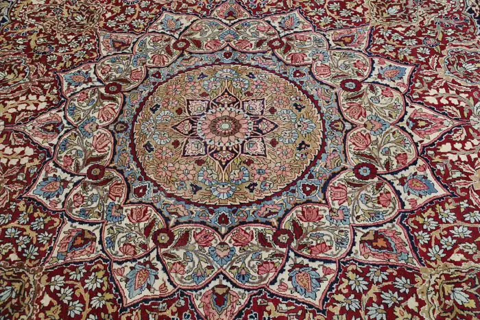Antique KirmanShah/Laver Kirman Persian Carpet - Image 3