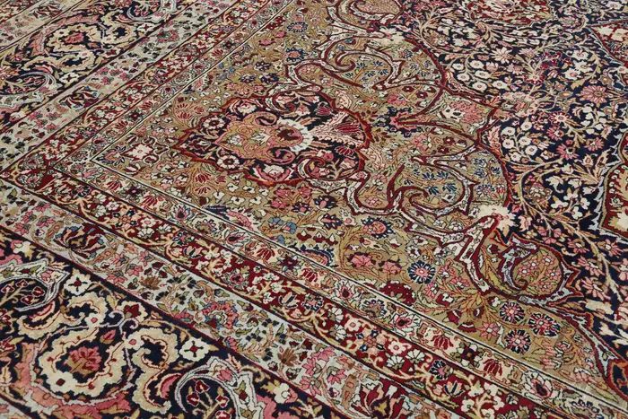 Antique KirmanShah/Laver Kirman Persian Carpet - Image 5