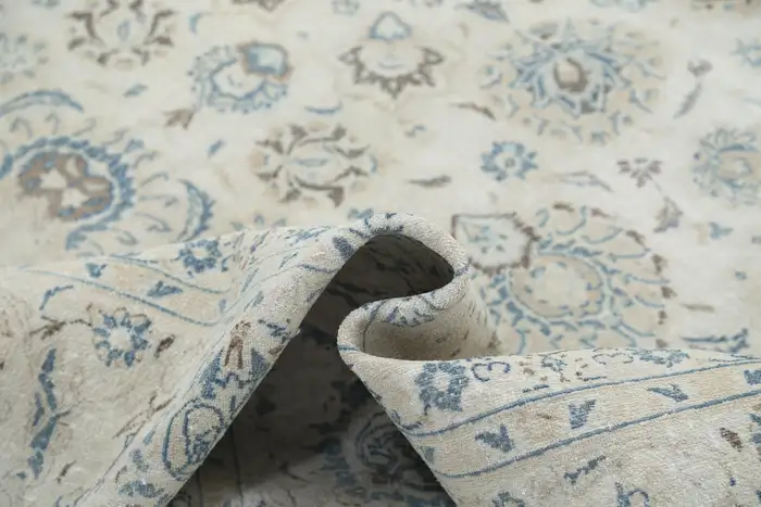 Semi Antique Persian Kashan Rug - Image 7