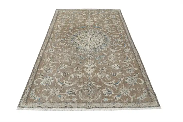 Vintage Persian Nain Rug - Image 5