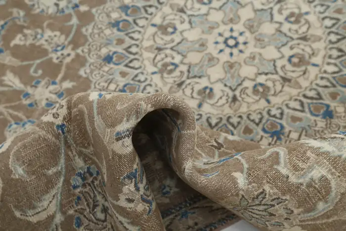 Vintage Persian Nain Rug - Image 8